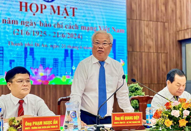 UBND TP. Dĩ An họp mặt kỷ niệm 99 năm Ngày Báo chí Cách mạng Việt Nam