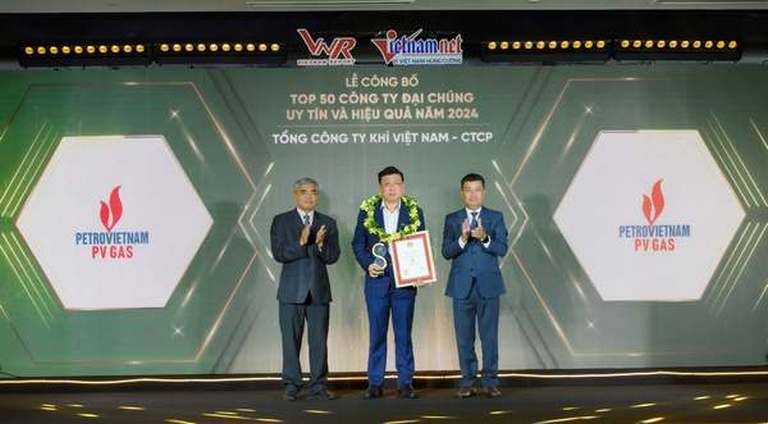 PV GAS vào Top 50 Công ty đại chúng uy tín và hiệu quả năm 2024