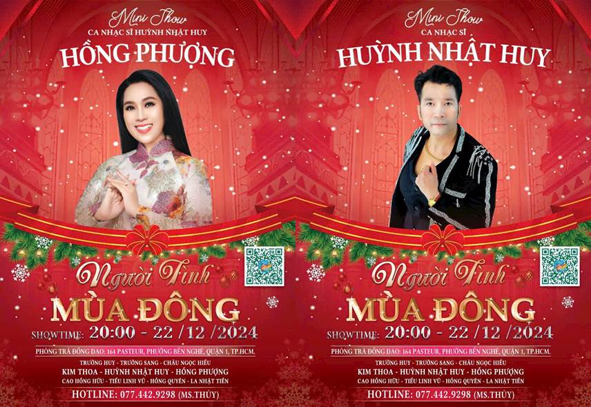 Ca sĩ Hồng Phượng góp mặt trong đêm nhạc từ thiện của ca nhạc sĩ Huỳnh Nhật Huy