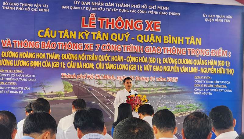 Thông xe cầu Tân Kỳ – Tân Quý