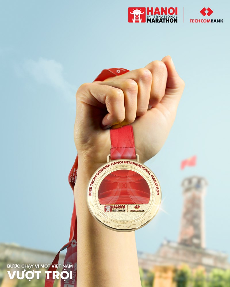 Huy chương ‘Khuê Văn Các’ của giải Marathon Quốc Tế Hà Nội Techcombank mùa thứ 4