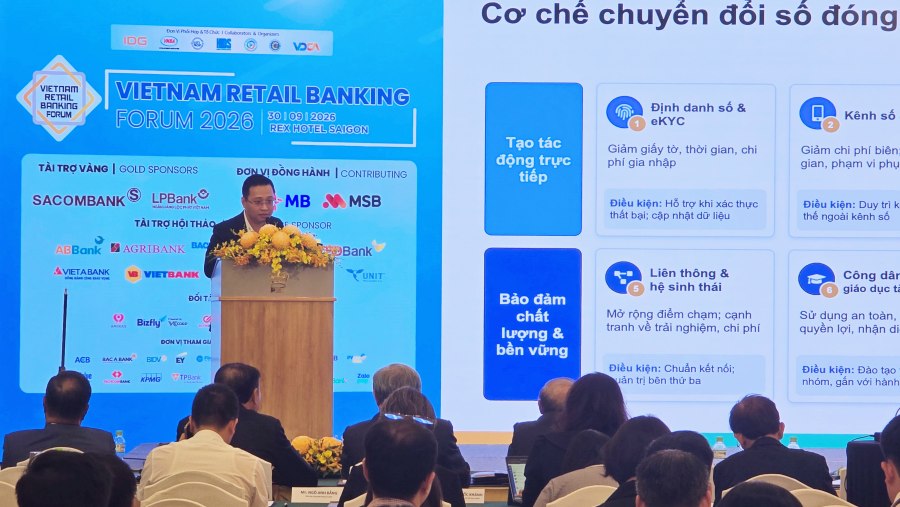 Ngành ngân hàng tăng tốc chuyển đổi số, thúc đẩy tài chính xanh